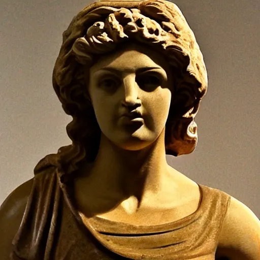 Prompt: AOC in the style of a greek statue