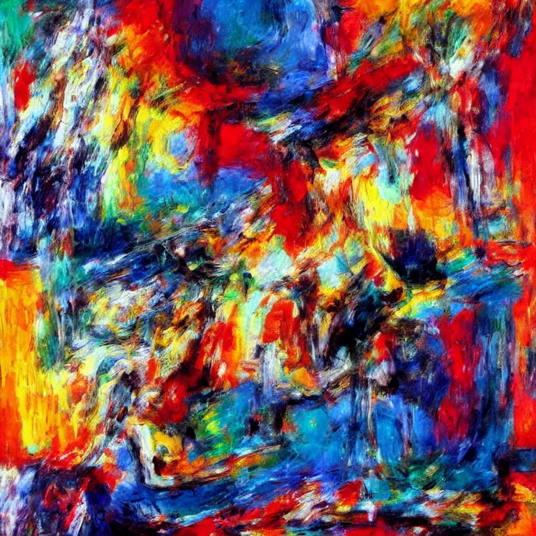 Prompt: Abstract expressionist artwork about the music of Chopin.