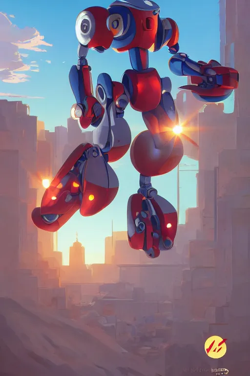 Image similar to metabots medabots medarotto medarot robot minimalist comics, behance hd by jesper ejsing, by rhads, makoto shinkai and lois van baarle, ilya kuvshinov, rossdraws global illumination ray tracing hdr radiating a glowing aura