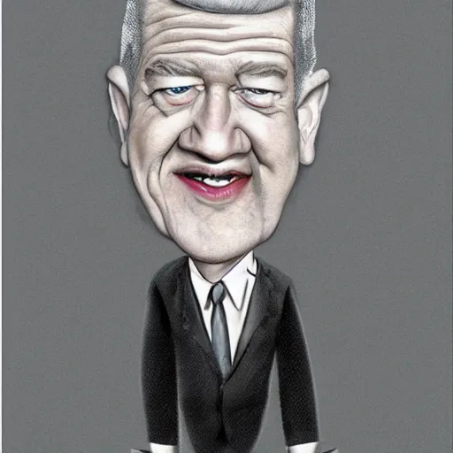 Prompt: caricature of david lynch, style of archille superbi