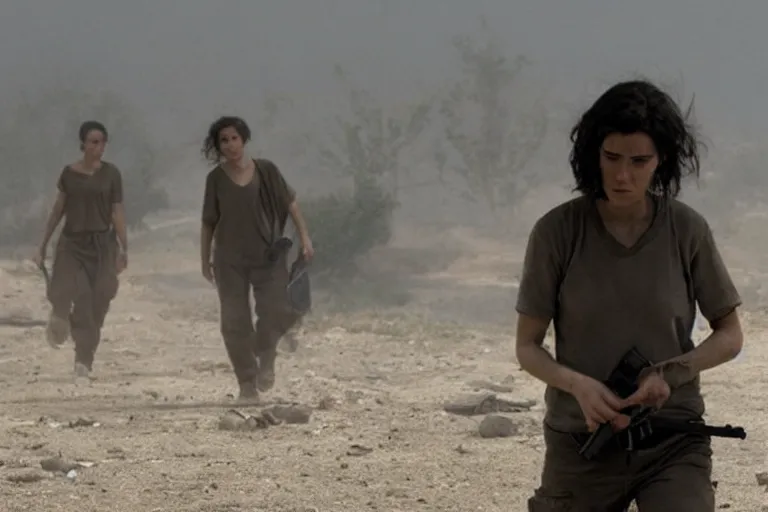 Prompt: incendies ( 2 0 1 0 ) directed by denis villeneuve, movie still frame