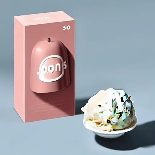 Prompt: jonathan ive dieter rams self licking 👅 ice cream 🍦 packaging