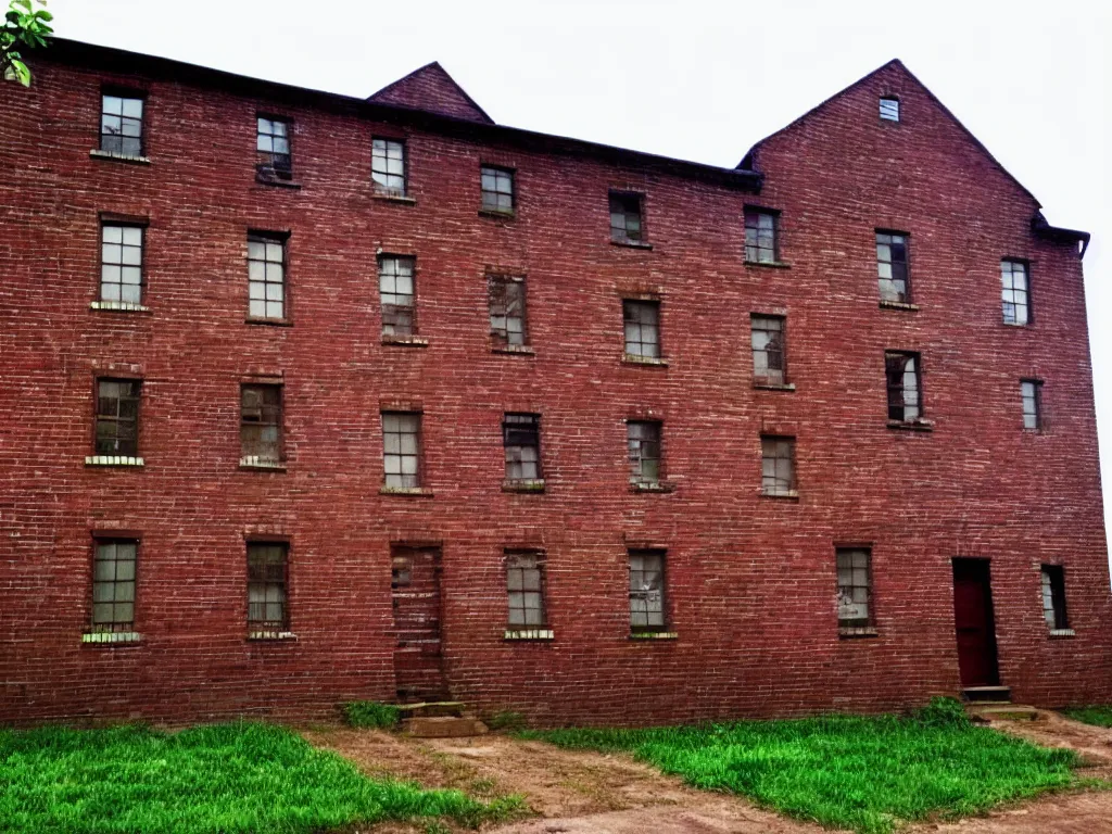 Prompt: a picture of a brick house, found on google street view