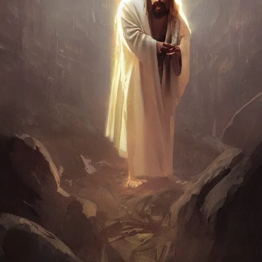 Prompt: jesus christ by greg rutkowski