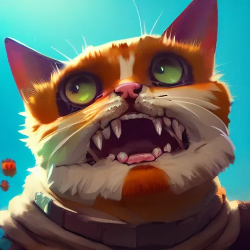 Prompt: cat cute, illustration, digital art, inspired by brawl stars, by greg rutkowski, sharp, masterpiece, highly detailed, photorealistic, octane render, 8 k, unreal engine 5, trending on artstation, vivid colors