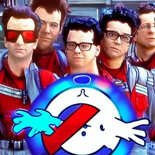 Image similar to ghostbusters as ultra detailed cyborgs