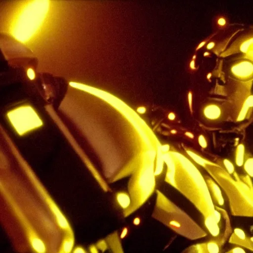 Prompt: movie still of cyborg god sun, cinematic composition, cinematic light, criterion collection, by edgar wright