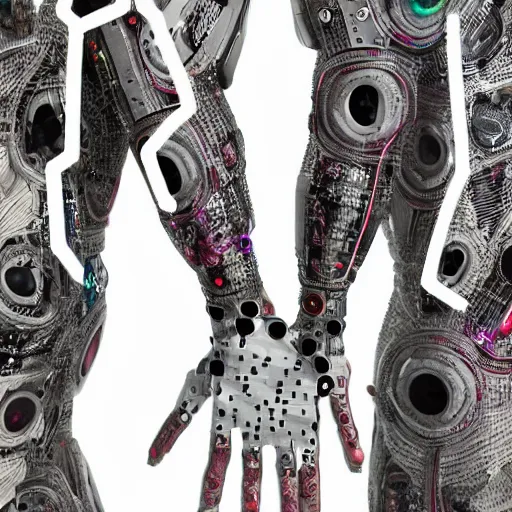 Image similar to love, diverse meat cybersuits, from behind, connection rituals, wide wide angle, vivid, elaborate, highly detailed, beautiful lighting