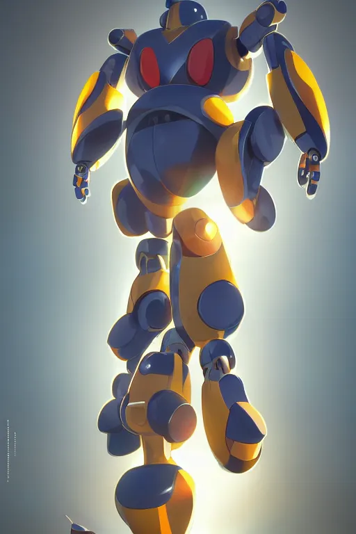 Image similar to metabots medabots medarotto medarot robot minimalist comics, behance hd by jesper ejsing, by rhads, makoto shinkai and lois van baarle, ilya kuvshinov, rossdraws global illumination ray tracing hdr radiating a glowing aura