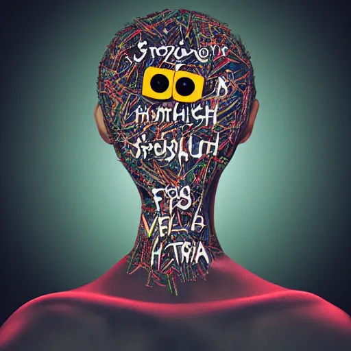 Image similar to visual representation of schizophrenia