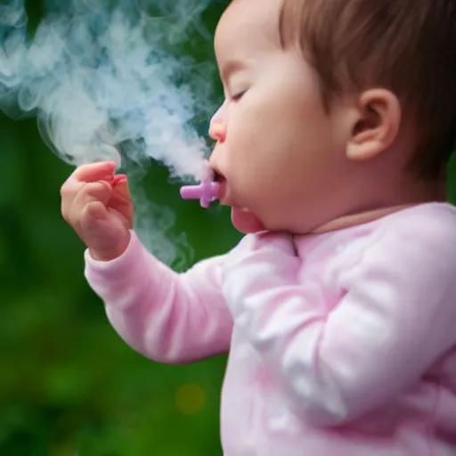 Image similar to baby vaping