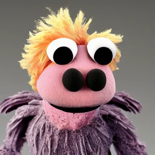 Image similar to a muppet made of mold