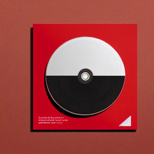 Image similar to close photograph of a cd cover with a small red rectangle on its side