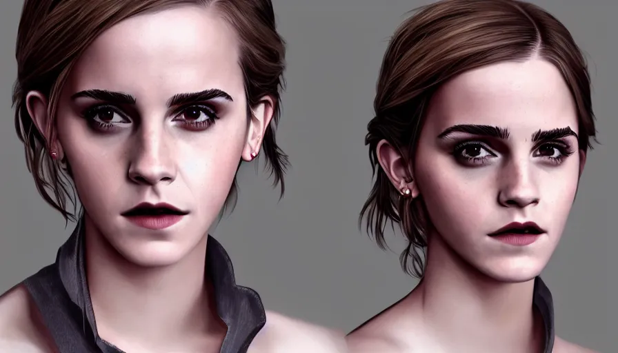 Image similar to Emma Watson is a vampire, hyperdetailed, artstation, cgsociety, 8k