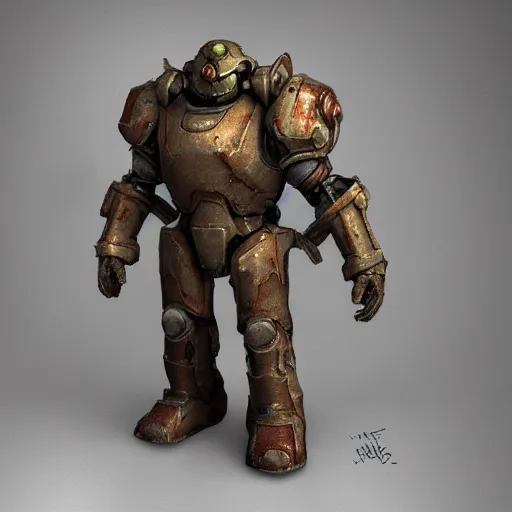 Image similar to power armour from Fallout TV Series