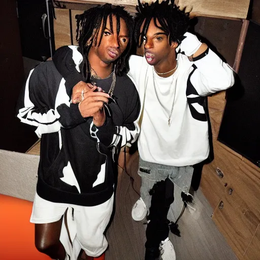 Prompt: playboi carti and beethoven studio sessions