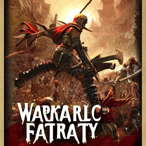 Prompt: Warkly 2, medieval fantasy game poster printed on playstation 2 video game box , Artwork by Akihiko Yoshida, cinematic composition