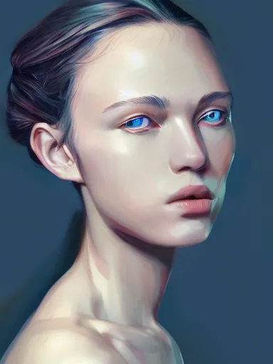 Prompt: girl where the skin is wood, portrait, digital painting, elegant, beautiful, highly detailed, artstation, concept art