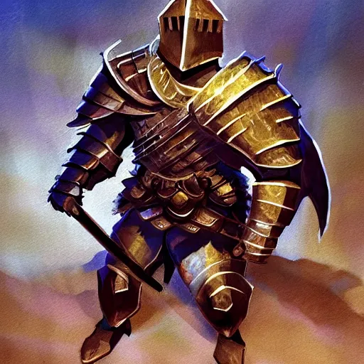 Image similar to painting beast dnd rpg knight