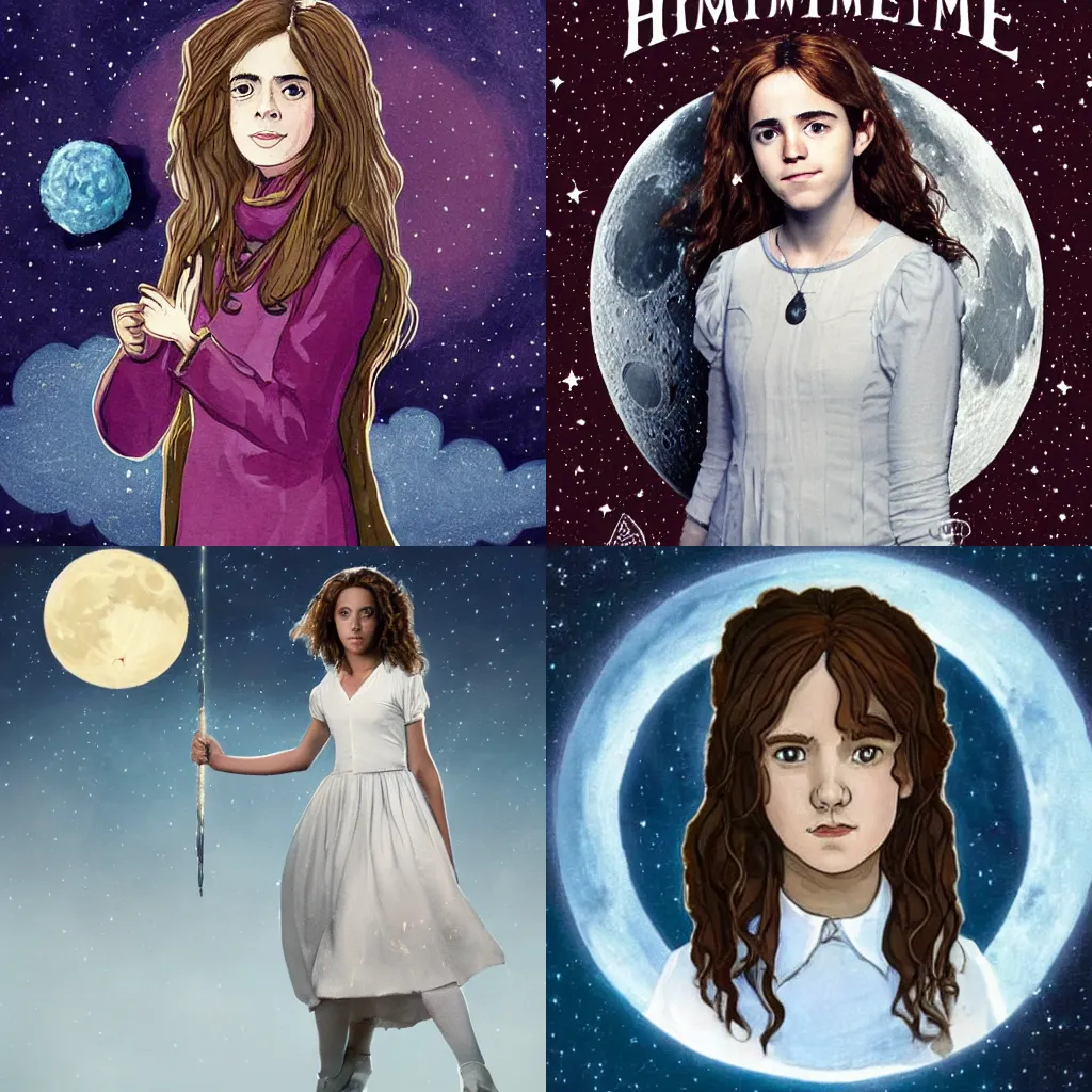 Prompt: Hermione is the moon.