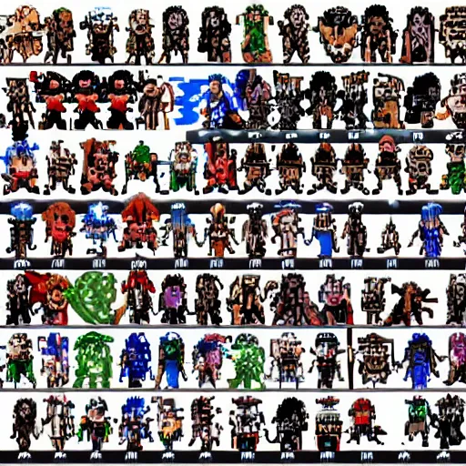 Prompt: castlevania 2 0 5 0 characters spritesheet