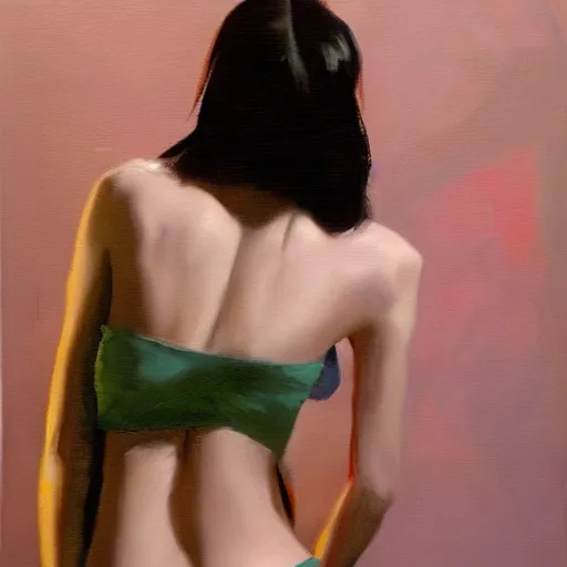 Image similar to stoya, oil painting, renascentist