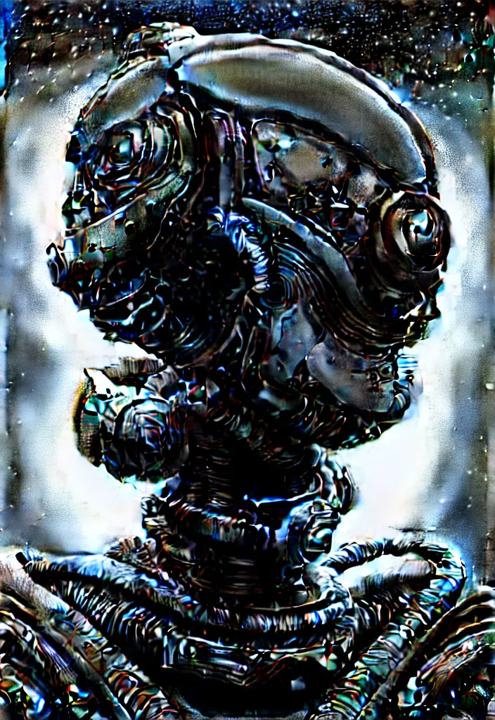 Prompt: cinematic bust of one psychedelic robot, desaturated!, exotic alien features, forrest background, tim hildebrandt, wayne barlowe, bruce pennington, donato giancola, larry elmore, masterpiece, trending on artstation, featured on pixiv, cinematic composition, beautiful lighting, sharp, details, hyper - detailed, hd, hdr, 4 k, 8 k