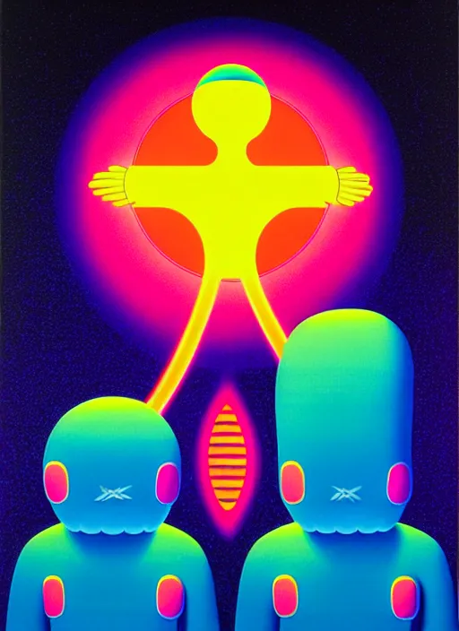 Image similar to nighttime vibes by shusei nagaoka, kaws, david rudnick, airbrush on canvas, pastell colours, cell shaded!!!, 8 k