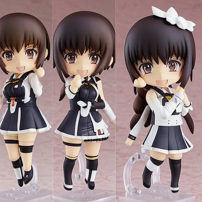 Image similar to an anime nendoroid of japanese idols akb 4 7, i love you, figurine, detailed product photo