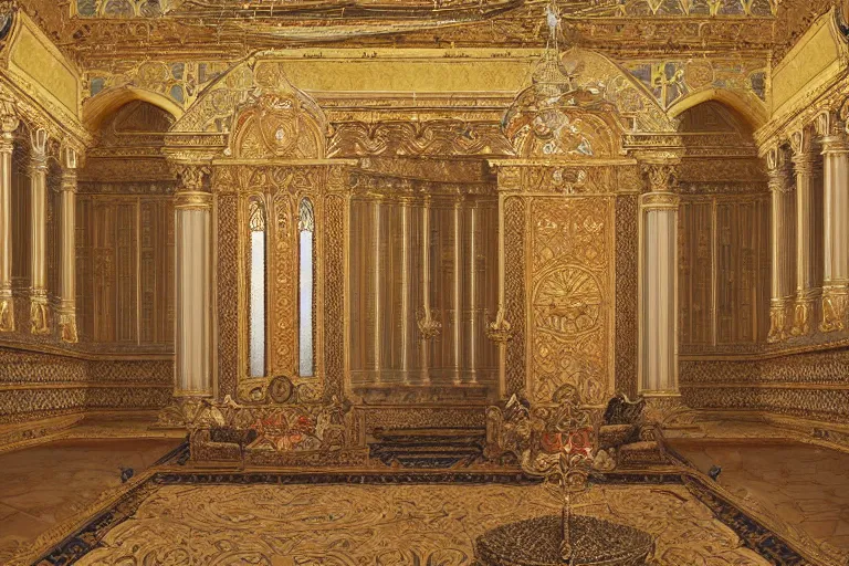 royal throne in the royal palace, Ultra Lux Interiors