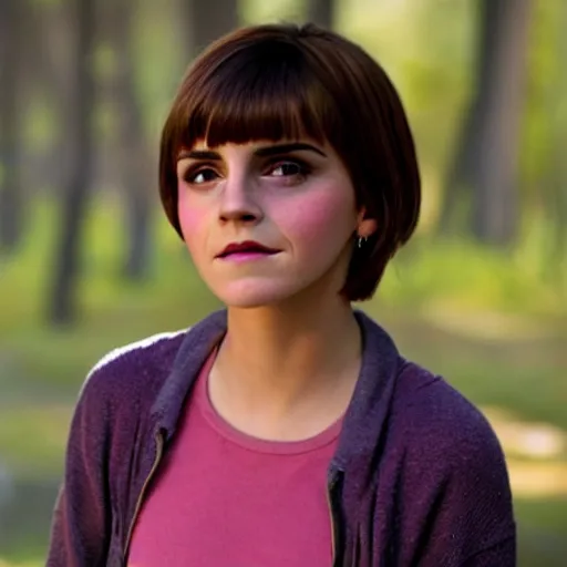 Prompt: Emma Watson as Dora the Explora, cinematic remake