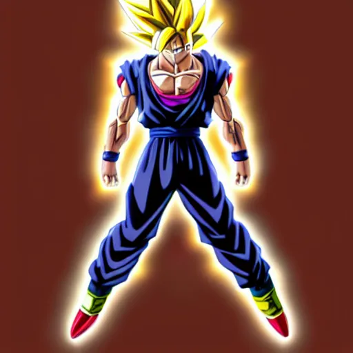 Prompt: goku ssj3 3d render