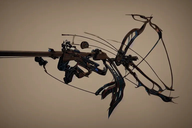 Prompt: a single lightning bolt crossbow made by pixar artists, concept art, bold, hyperrealistic, fat, trending on artstation, high quality, highly detailed, path traced, soft lighting, hyper detailed, intricate, 8 k