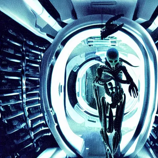 Image similar to a xenomorph inside an mri. alien : resurrection movie photograph.