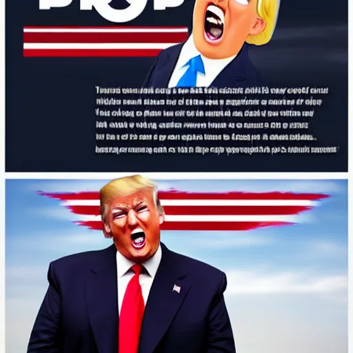 Image similar to donald trump in the style of pixar