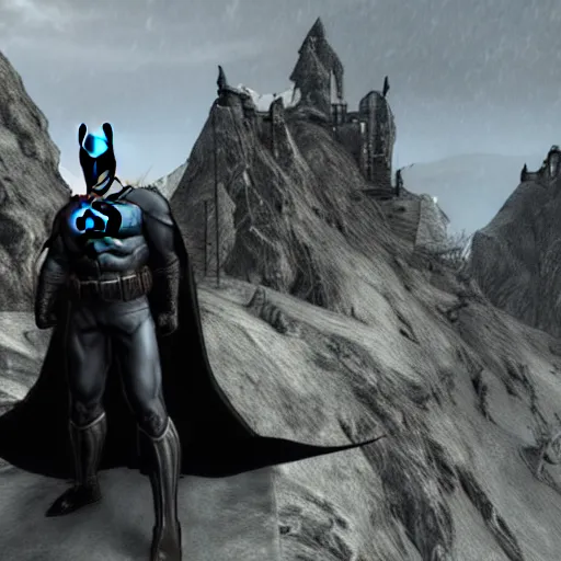 Image similar to Batman in Skyrim