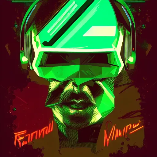 Image similar to emerald, retrowave epic art, trending on art station