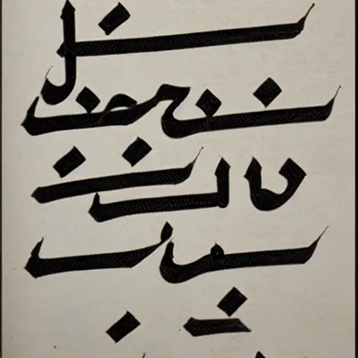 Prompt: hangul - arabic fusion script
