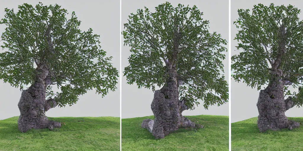 Image similar to stereoscopic 3 d image of a tree