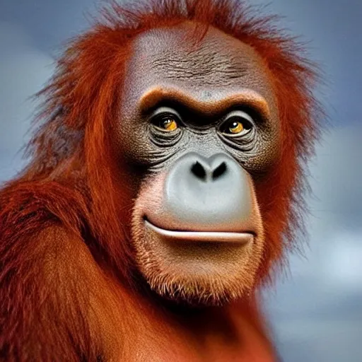 Prompt: “Jeremy Clarkson as an Orangutan”