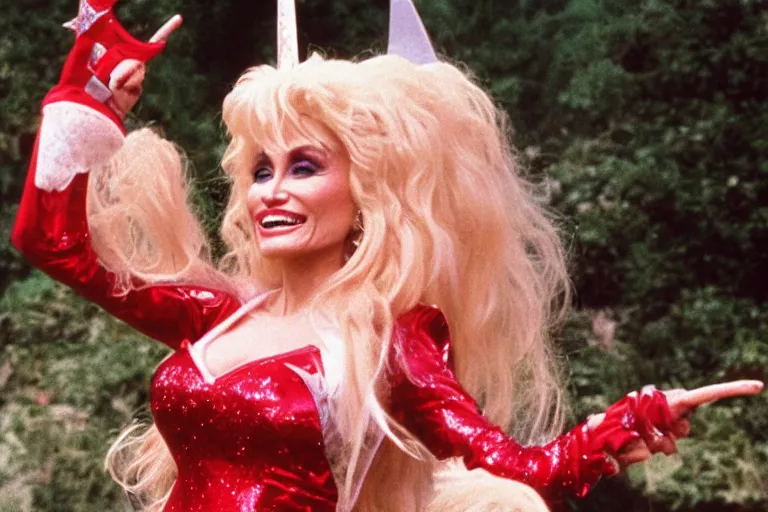 Prompt: Photo of Dolly Parton as She-Ra, 1985,
