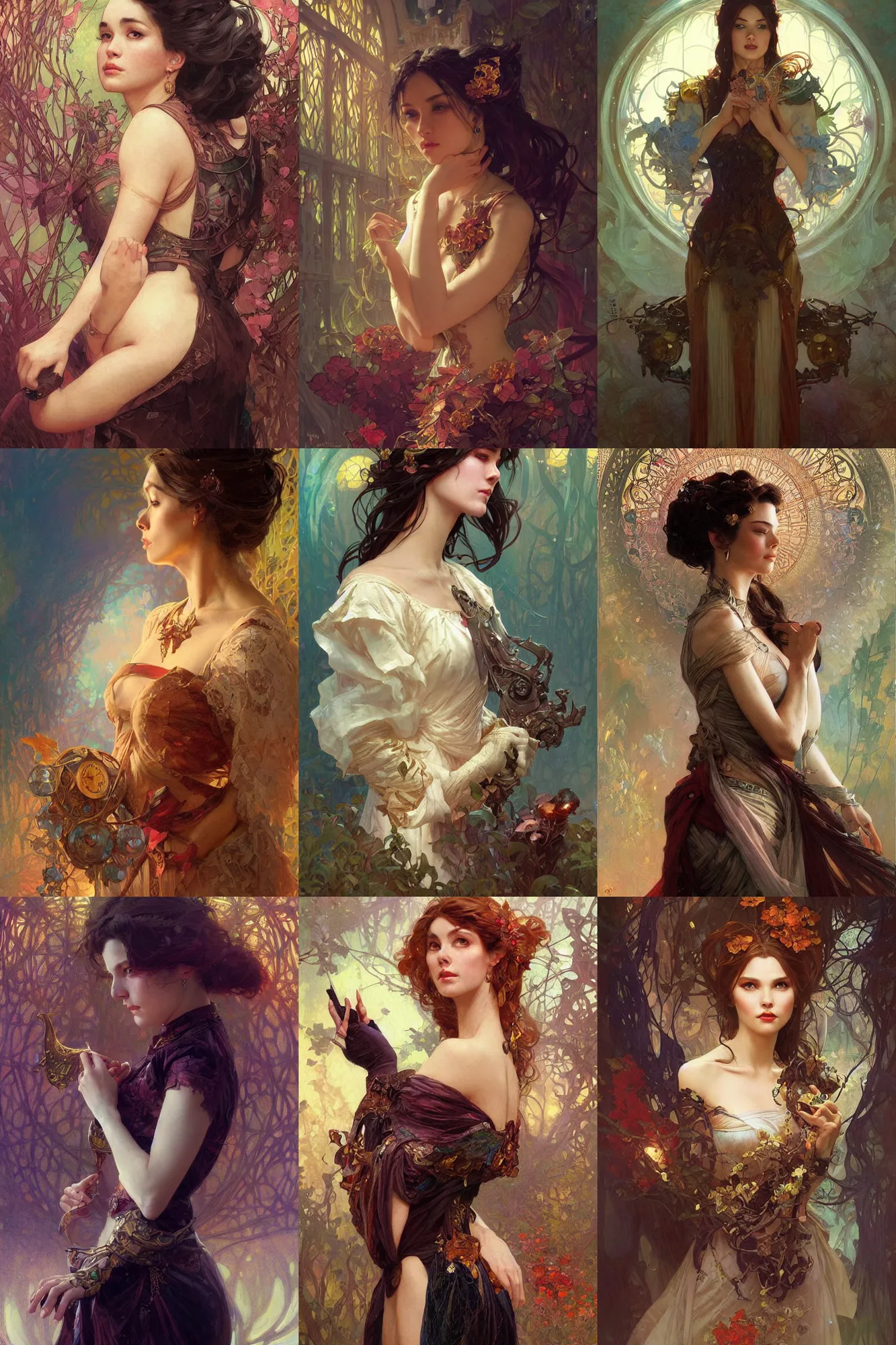 kari byron portrait, fantasy, elegant, intricate, by
