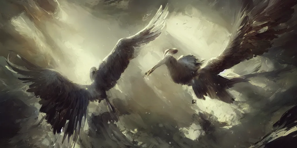 Image similar to highly detailed beautiful oil painting of wings, splash, sharp focus, dramatic, dynamic lighting, elegant, harmony, beauty, masterpiece, by riccardo federici, by james jean, by craig mullins, by jeremy mann, by makoto shinkai, by krenz cushart, by greg rutkowski, illustration, ink draw, pen