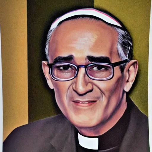 Image similar to archbishop romero in rotoscope