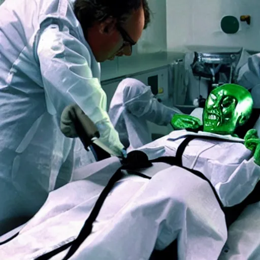 Image similar to alien autopsy