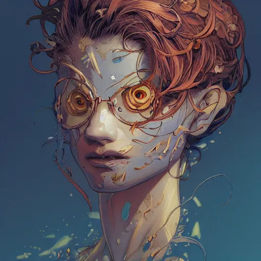 Prompt: prompt : hero portrait soft light painted by james jean and katsuhiro otomo and erik jones, inspired by evangeleon anime, smooth face feature, intricate oil painting, high detail illustration, sharp high detail