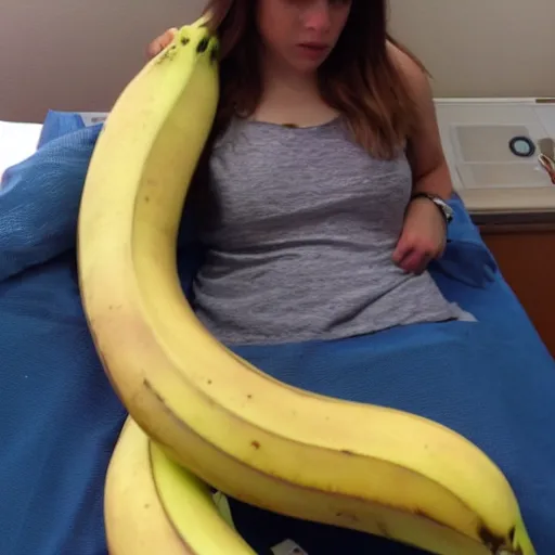 Image similar to bananna needs to see a doctor