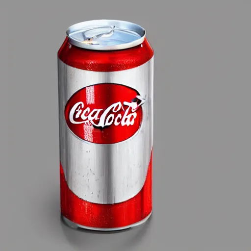 Image similar to An anthropomorphic can of coca-cola, digital art, artstation, surrealism