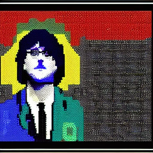 Prompt: John Lennon Pixel art