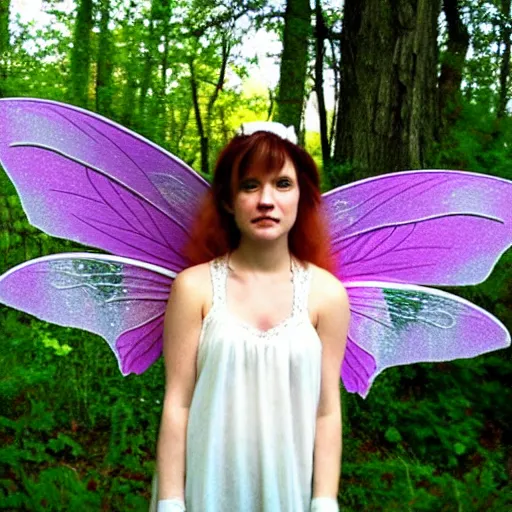 Prompt: photo of a real-life stunningly beautiful cottagecore fairy